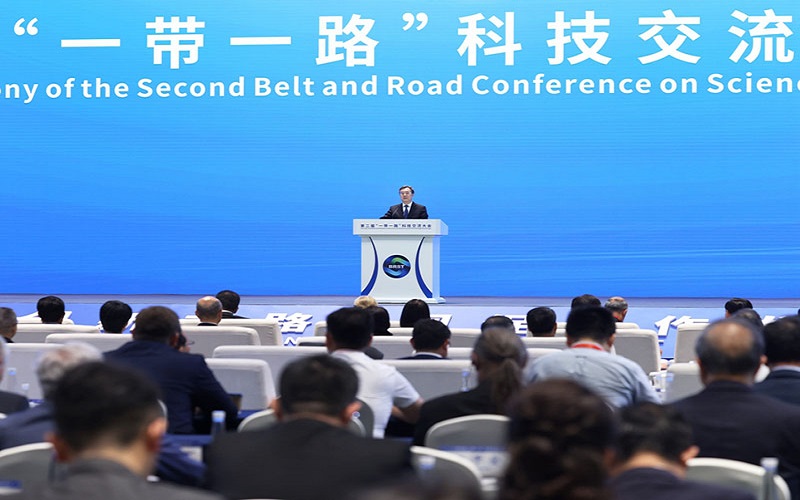 丁薛祥出席第二届“一带一路”科技交流大会开幕式并发表主旨讲话